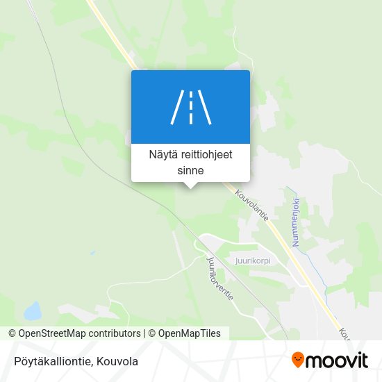 Pöytäkalliontie kartta