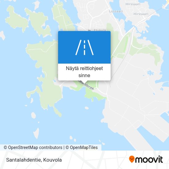 Santalahdentie kartta