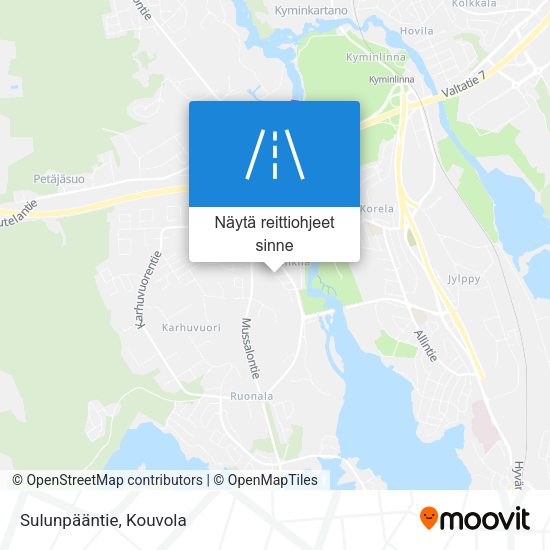 Sulunpääntie kartta