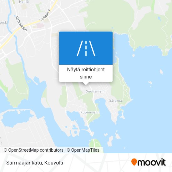 Särmääjänkatu kartta
