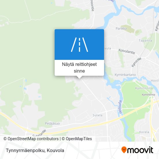 Tynnyrmäenpolku kartta