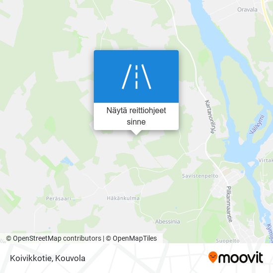 Koivikkotie kartta