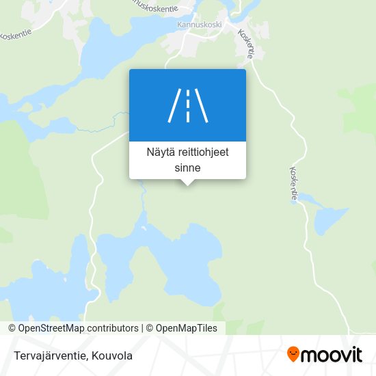Tervajärventie kartta