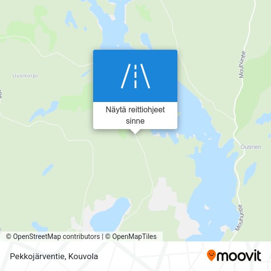 Pekkojärventie kartta