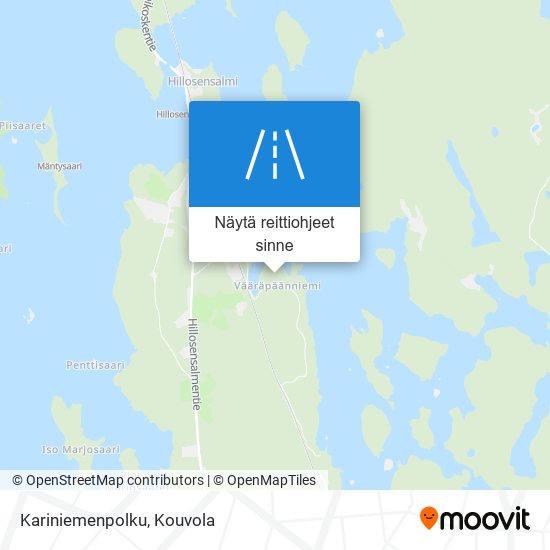 Kariniemenpolku kartta