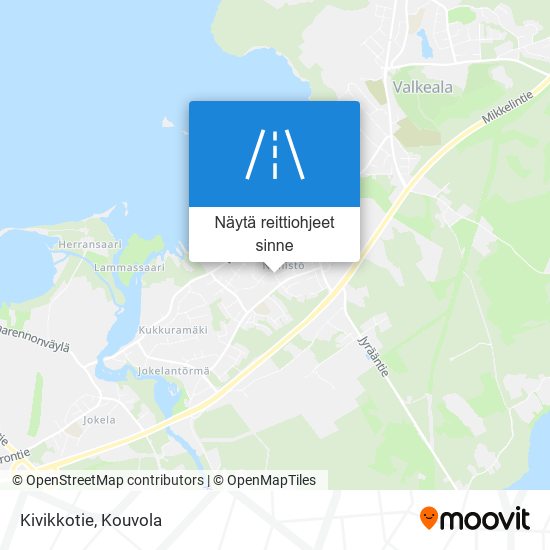 Kivikkotie kartta