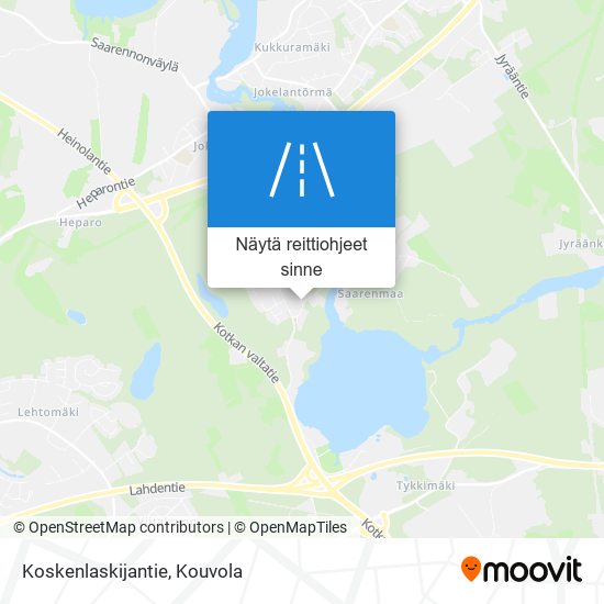 Koskenlaskijantie kartta