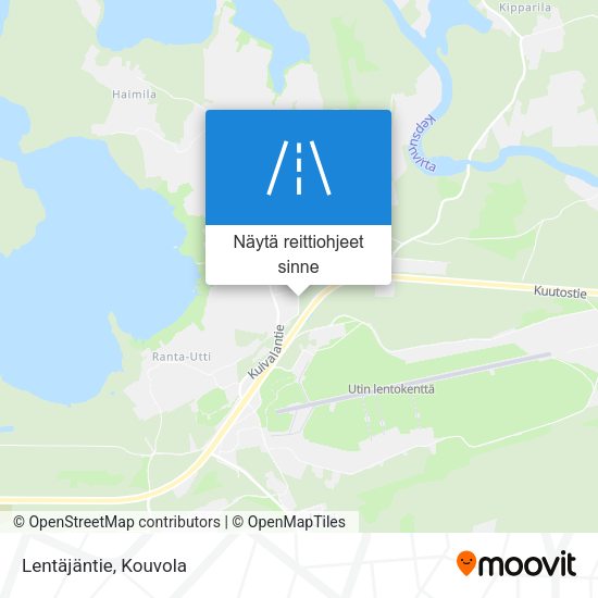 Lentäjäntie kartta