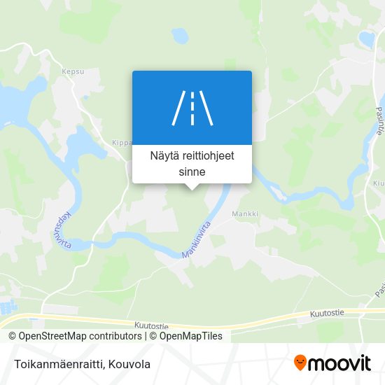 Toikanmäenraitti kartta