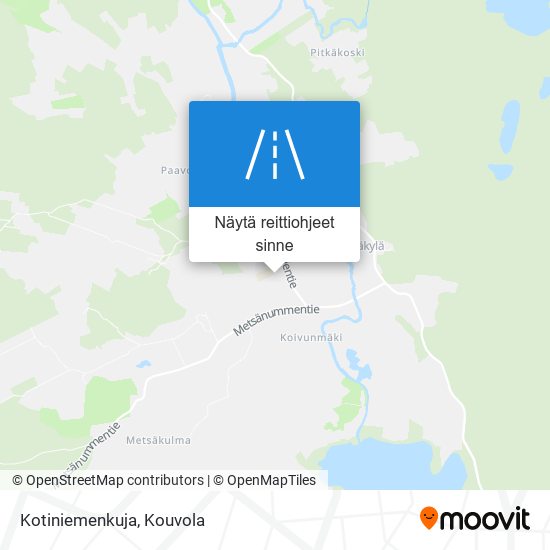 Kotiniemenkuja kartta