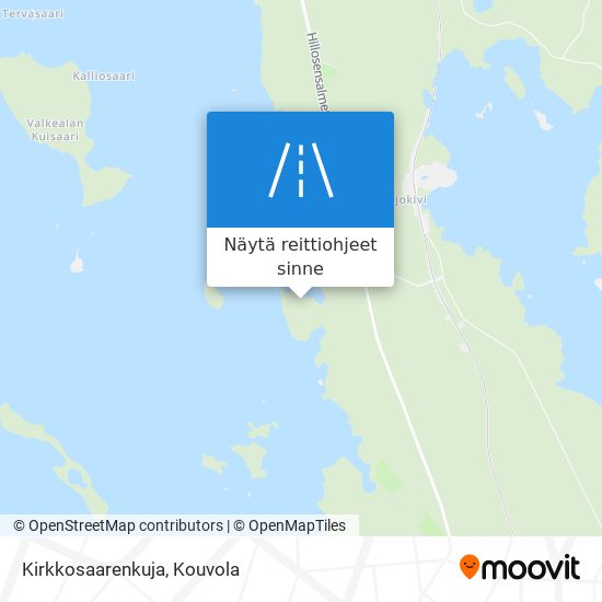 Kirkkosaarenkuja kartta