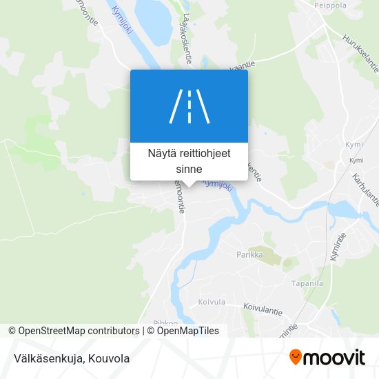 Välkäsenkuja kartta