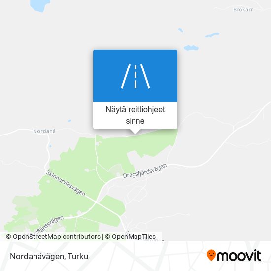 Nordanåvägen kartta