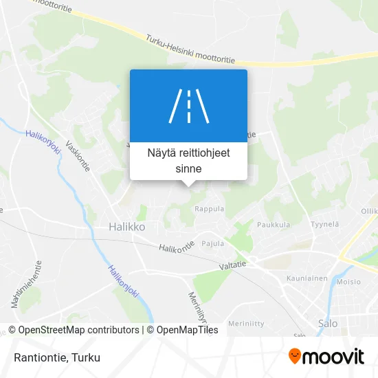 Rantiontie kartta