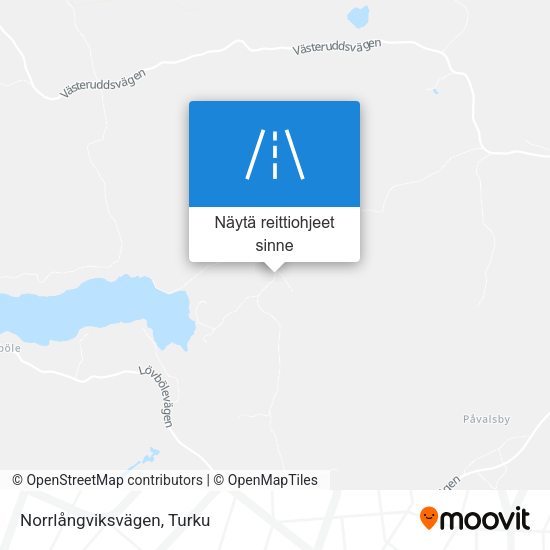 Norrlångviksvägen kartta