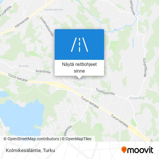 Kolmikesäläntie kartta