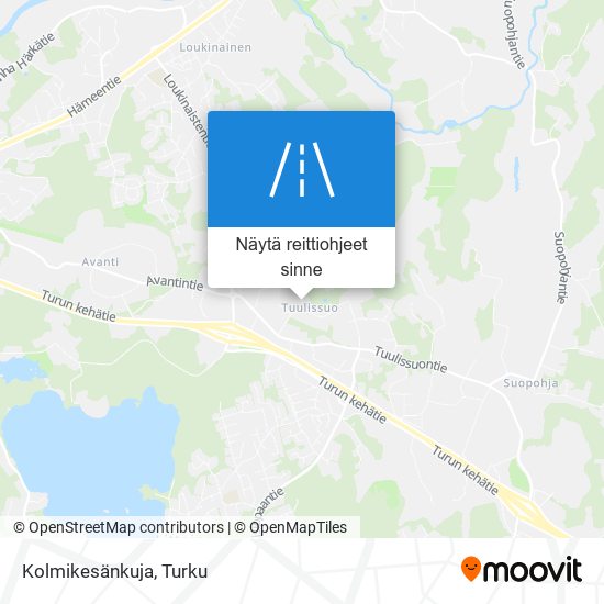 Kolmikesänkuja kartta