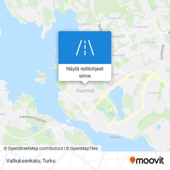 Valliuksenkatu kartta