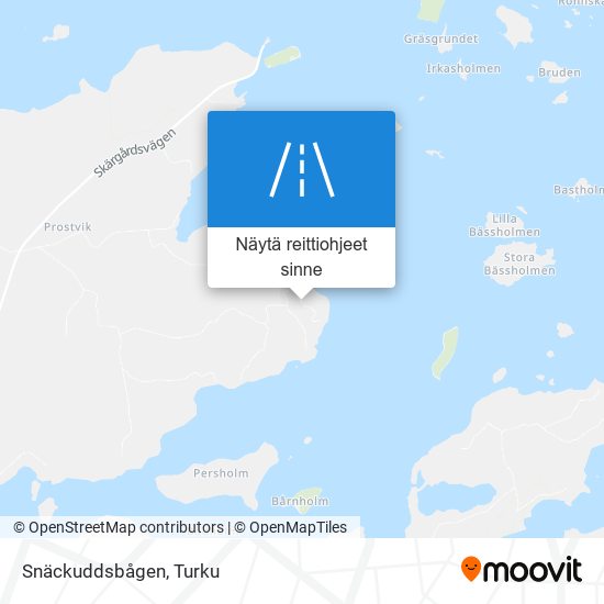 Snäckuddsbågen kartta