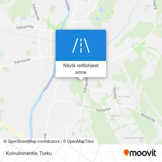 Koivulinnantie kartta