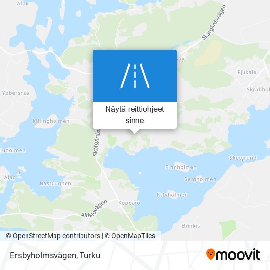 Ersbyholmsvägen kartta
