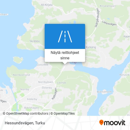 Hessundsvägen kartta