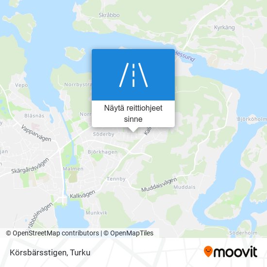 Körsbärsstigen kartta