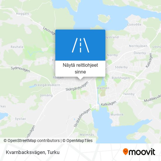 Kvarnbacksvägen kartta