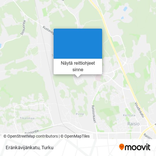 Eränkävijänkatu kartta