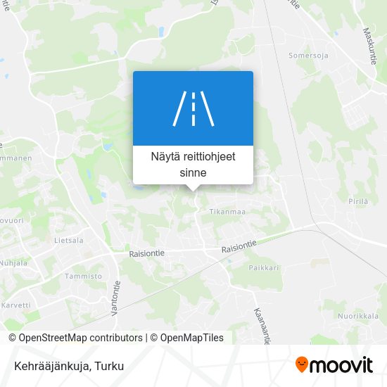 Kehrääjänkuja kartta