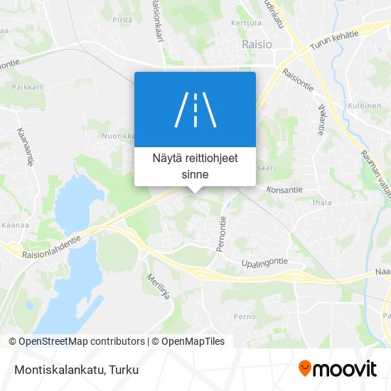 Montiskalankatu kartta