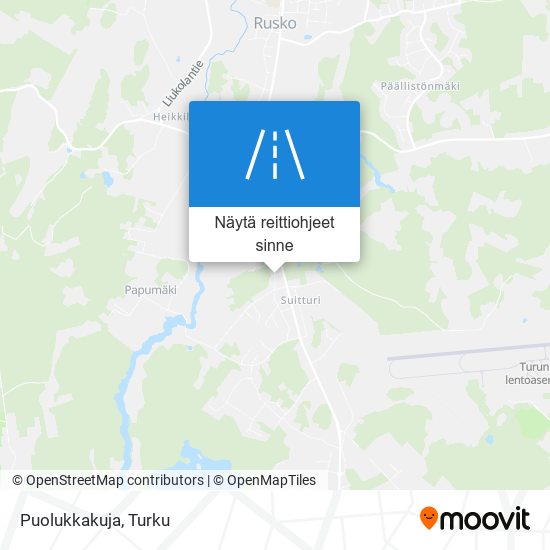 Puolukkakuja kartta