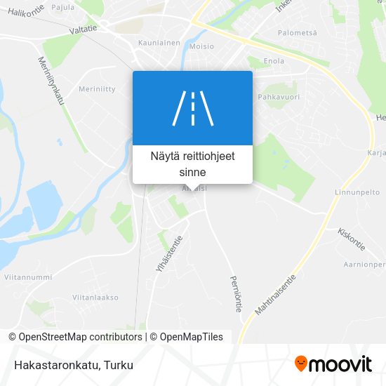 Hakastaronkatu kartta