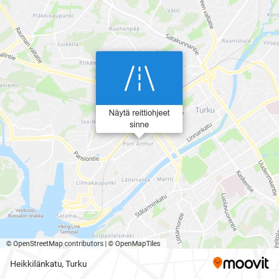 Heikkilänkatu kartta