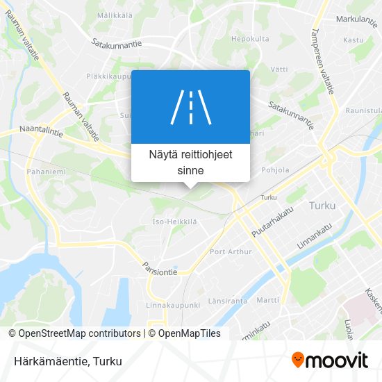 Härkämäentie kartta