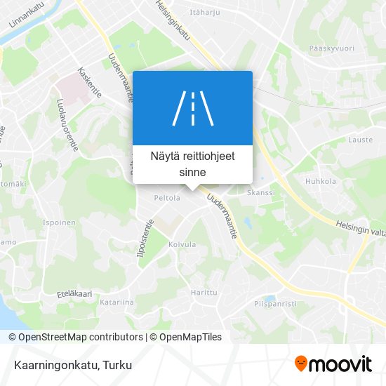 Kaarningonkatu kartta