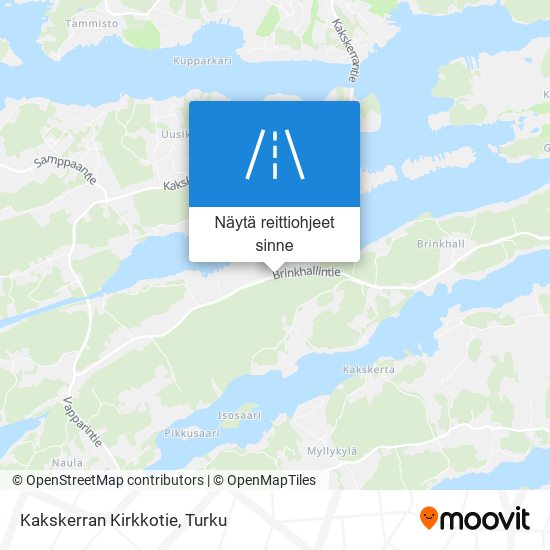 Kakskerran Kirkkotie kartta