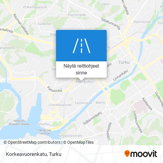 Korkeavuorenkatu kartta