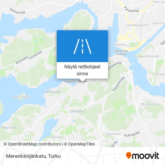 Merenkävijänkatu kartta