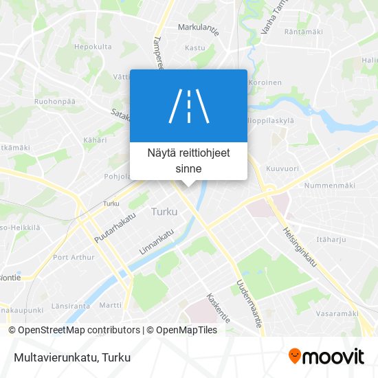 Multavierunkatu kartta