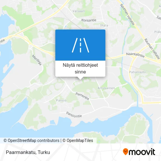 Paarmankatu kartta