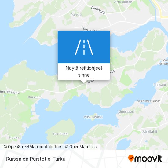 Ruissalon Puistotie kartta