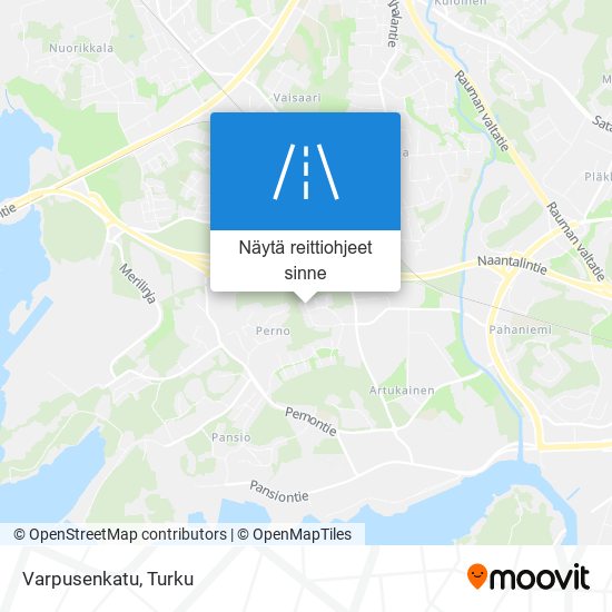 Varpusenkatu kartta