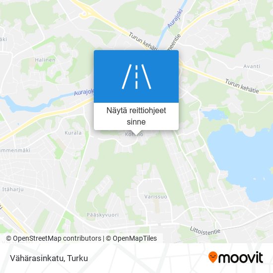 Vähärasinkatu kartta