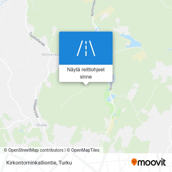 Kirkontorninkalliontie kartta