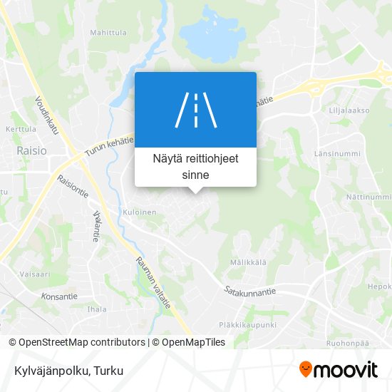 Kylväjänpolku kartta