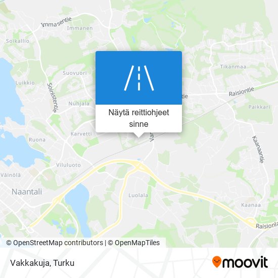 Vakkakuja kartta