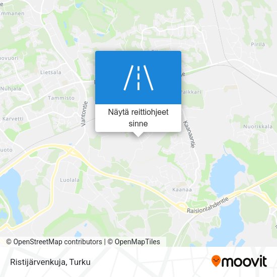 Ristijärvenkuja kartta