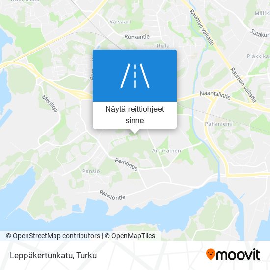 Leppäkertunkatu kartta