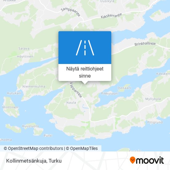 Kollinmetsänkuja kartta